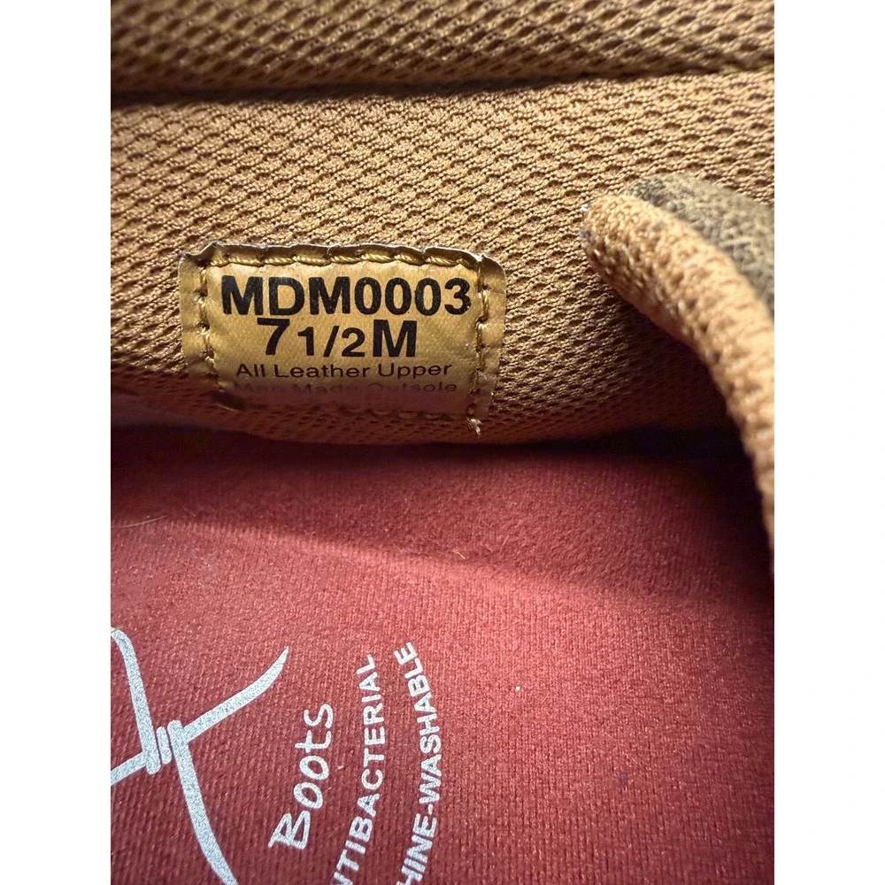 Twisted X Driving Moc Chukka Boots Mens 7.5 Brown Leather MDM0003 Moccasin Toe